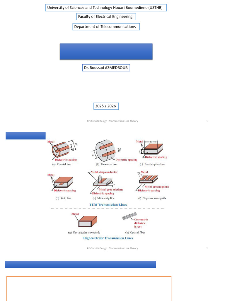 Transmission Line Theory in RF Design | PDF | Transmission Line ...