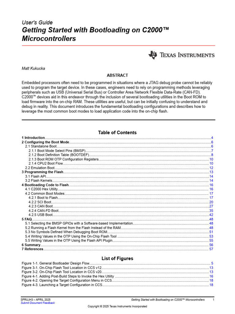 Getting Started With Bootloading On C2000™ | PDF | Booting ...