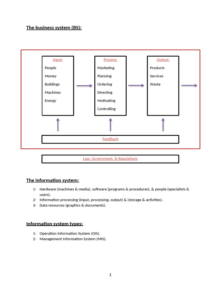 Overview of Business Information Systems | PDF | Computer Terminal ...