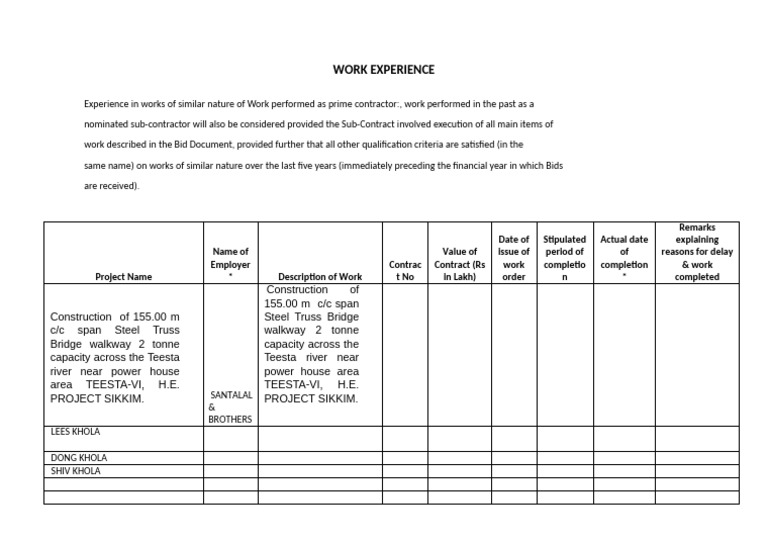 Work Experiencesgnallp j599 | PDF