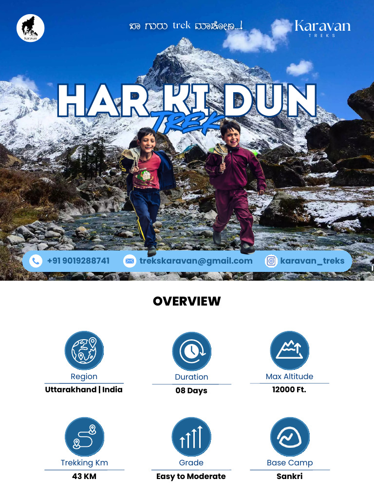 Har Ki Dun Trek Wtu2 Karavan | PDF