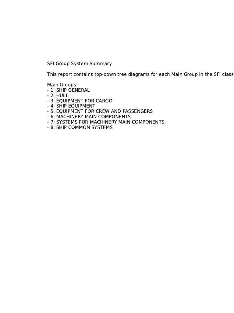 SFI Group System Overview and Diagrams | PDF | Marine Propulsion | Hull ...