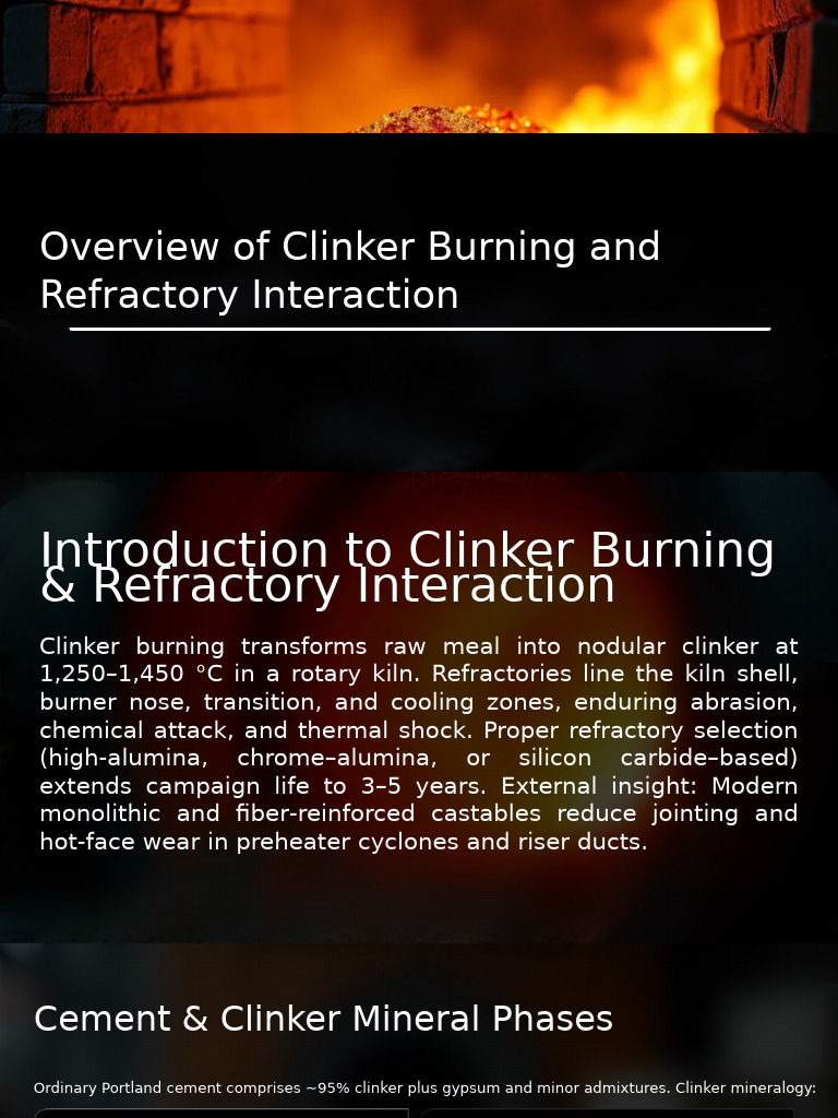 Clinker Burning and Refractory Insights | PDF | Cement | Lime (Material)
