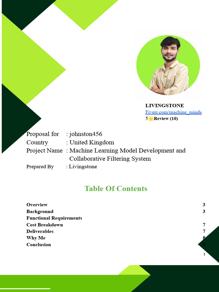 Machine Learning Model Proposal | PDF | Computing | Applied Mathematics