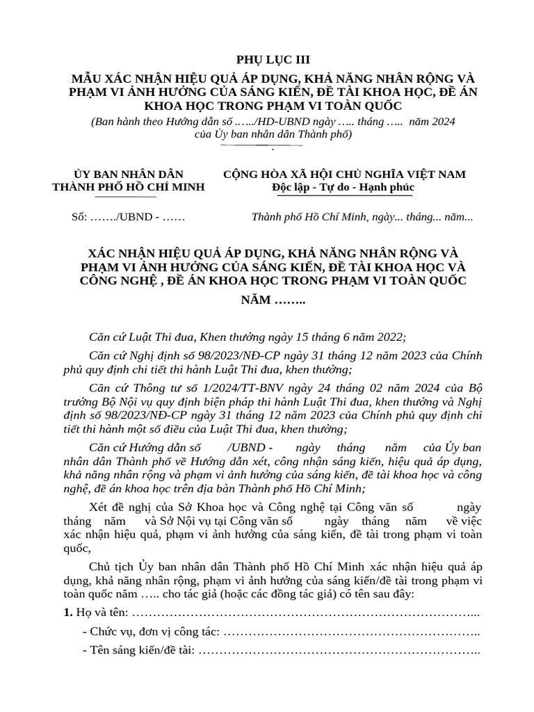 Phu Luc 3 | PDF