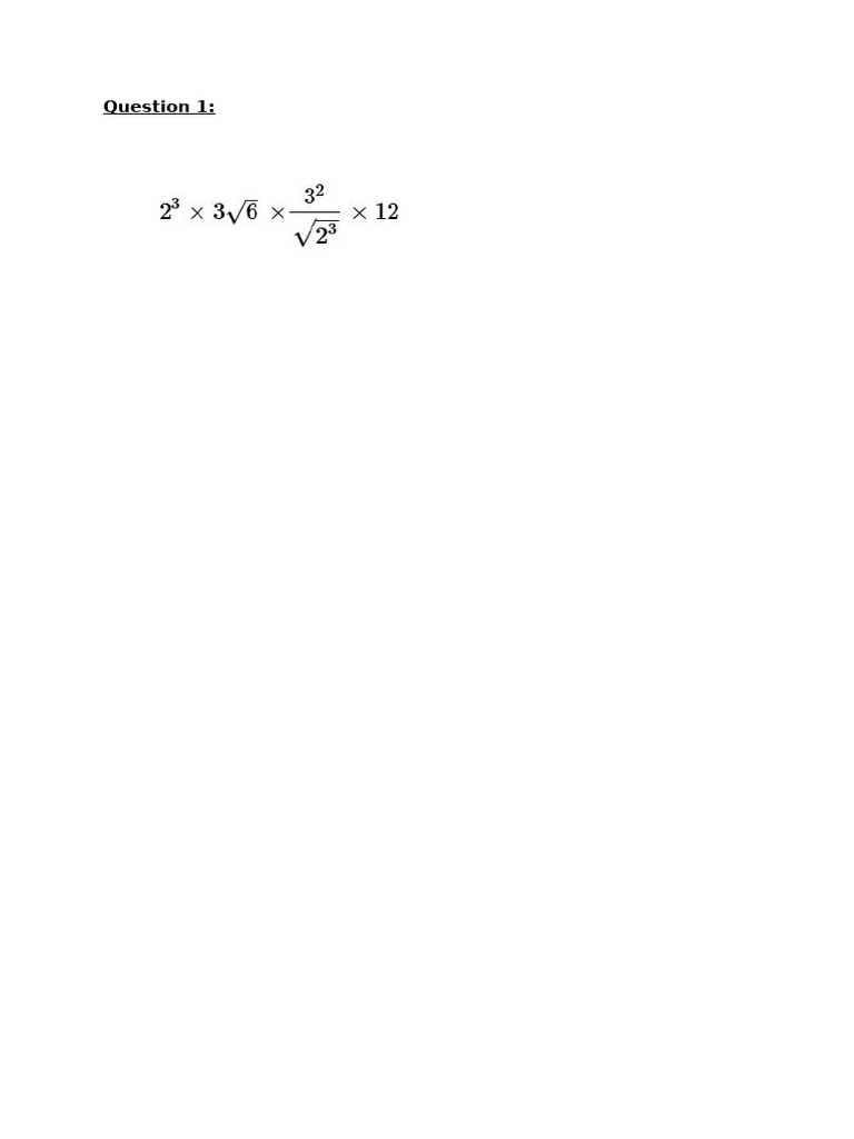 Algebra Homework Questions and Solutions | PDF