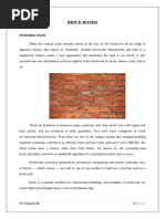 Brick Bond Patterns and Measurements | PDF | Building Materials | Masonry