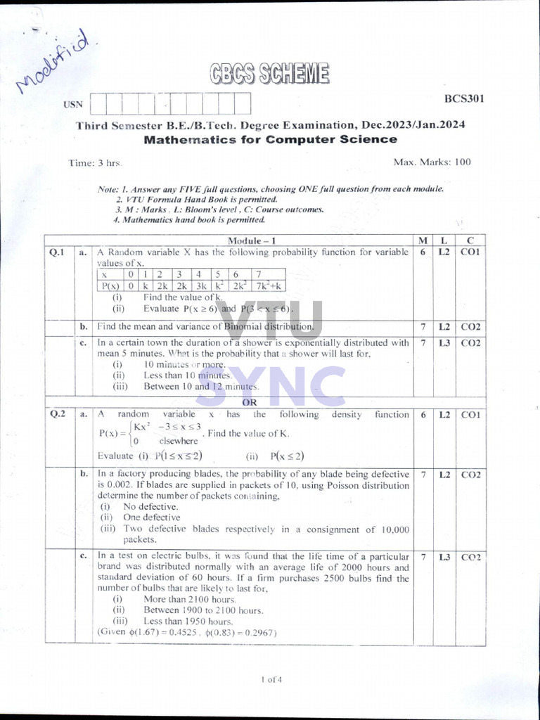 SCH BCS301 | PDF