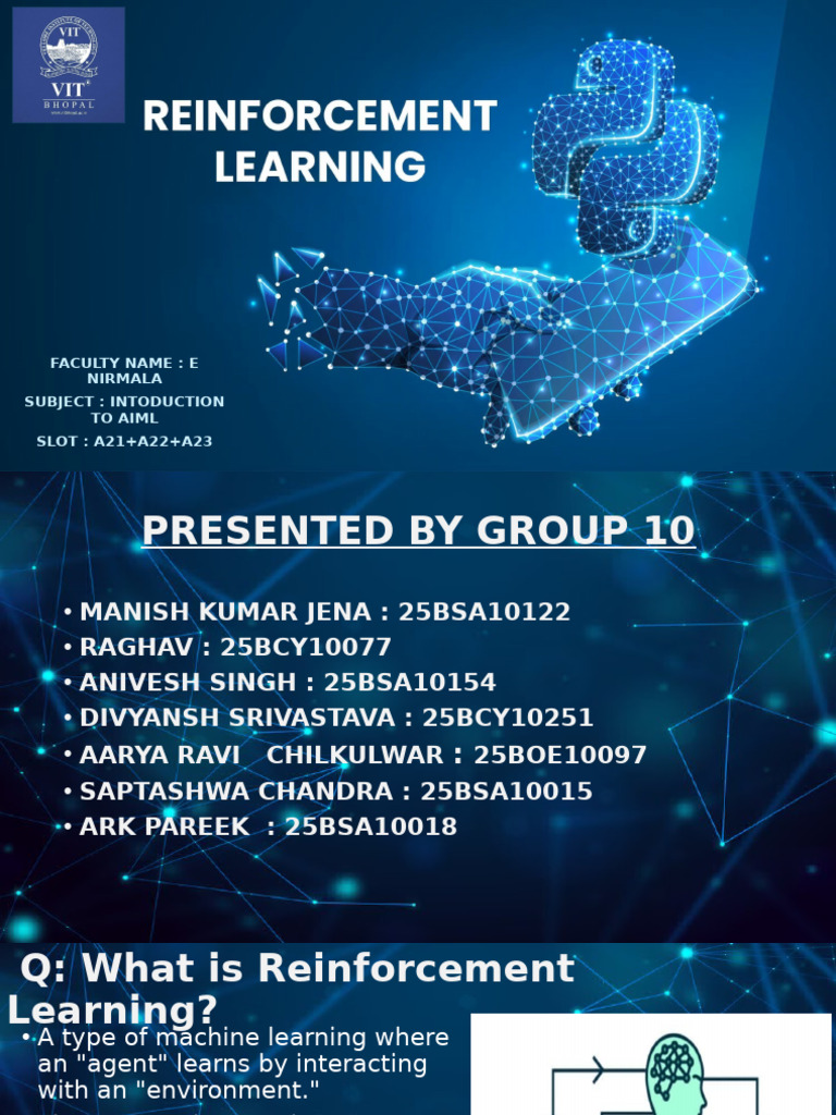 Aiml Final Presentation by Group 10 | PDF | Artificial Intelligence ...