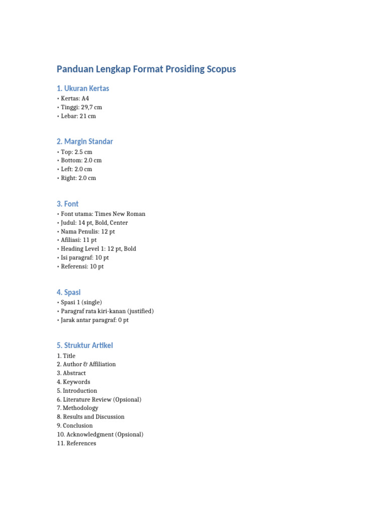 Format Prosiding Scopus yang Tepat | PDF