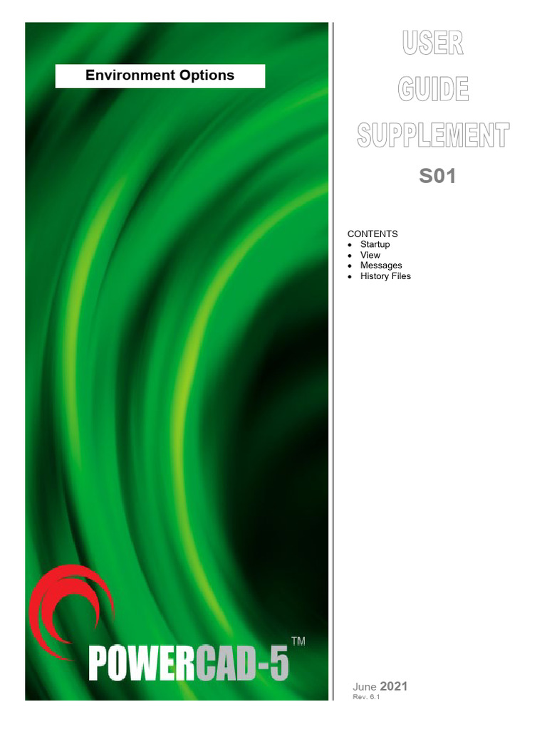 PowerCad-5 Environment Options Guide | PDF | System Software ...