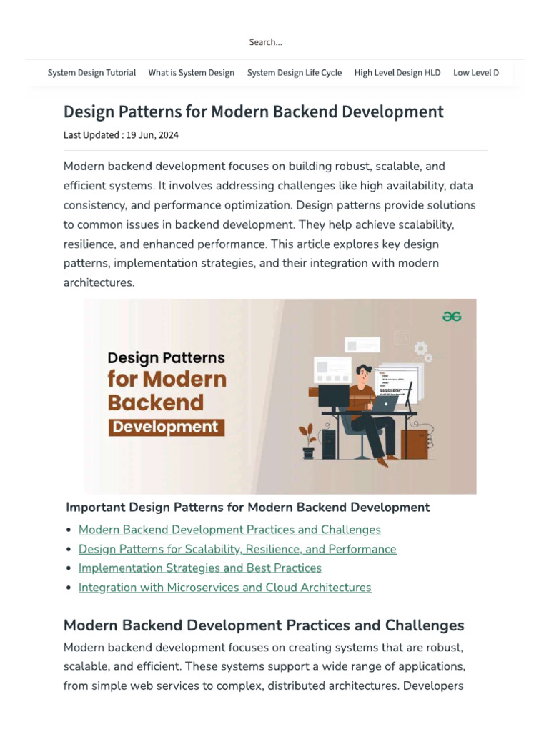Modern Backend Delevelopment Architecture | PDF