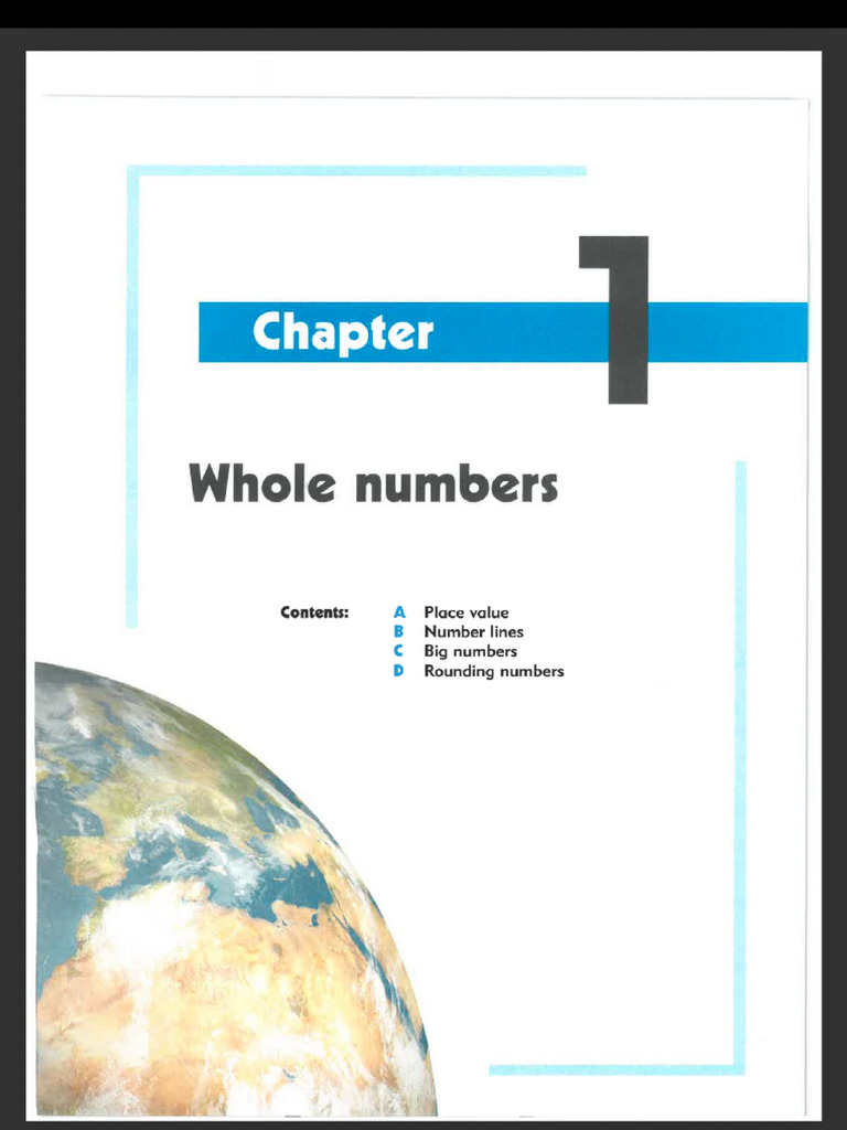 Whole Numbers (Chapter-1) | PDF
