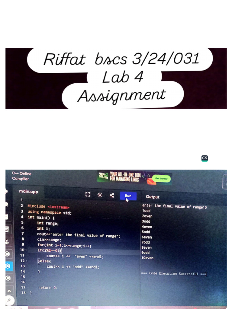 Riffat 31 Lab 4 | PDF