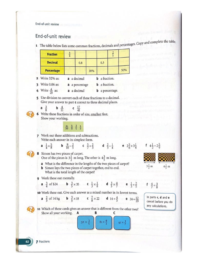 End of Unit Review | PDF
