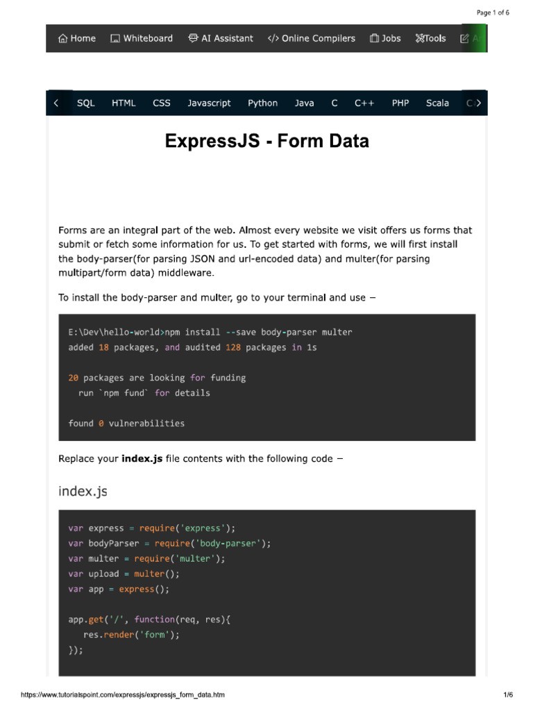 Form Data | PDF