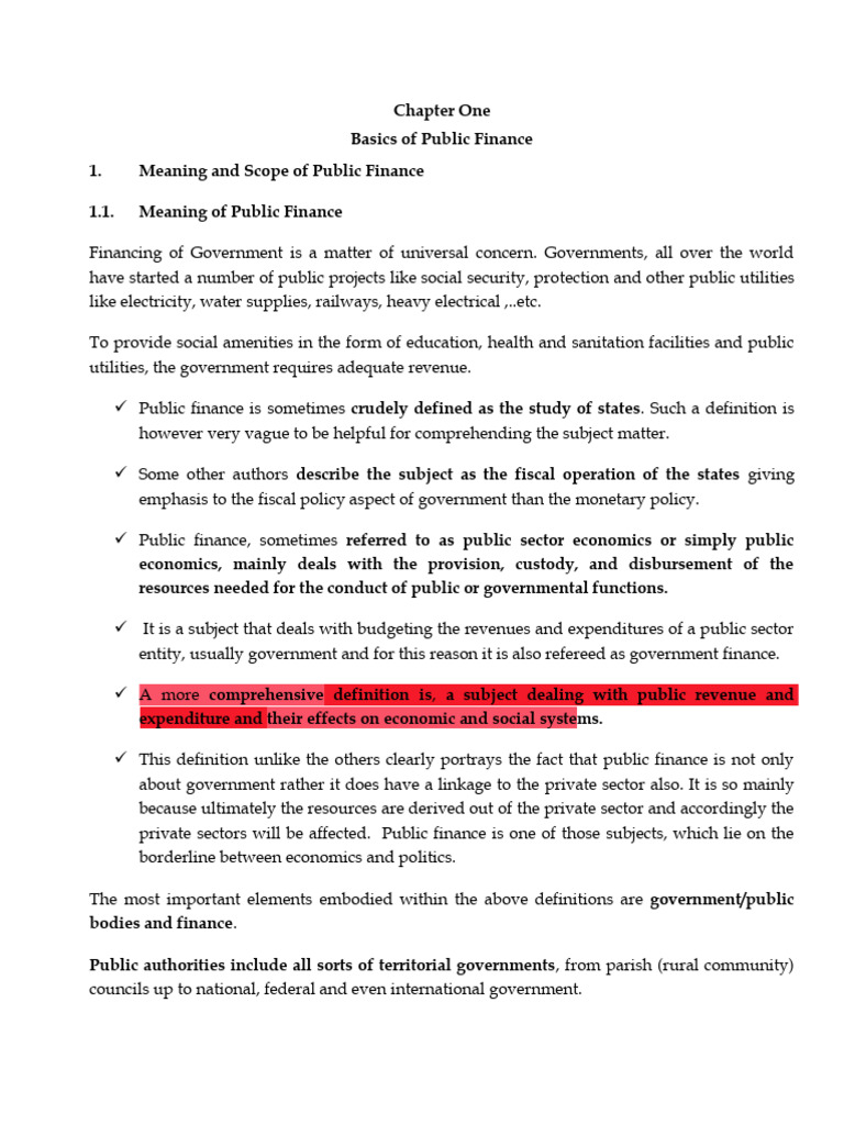 Understanding Public Finance Basics | PDF | Government Budget Balance ...