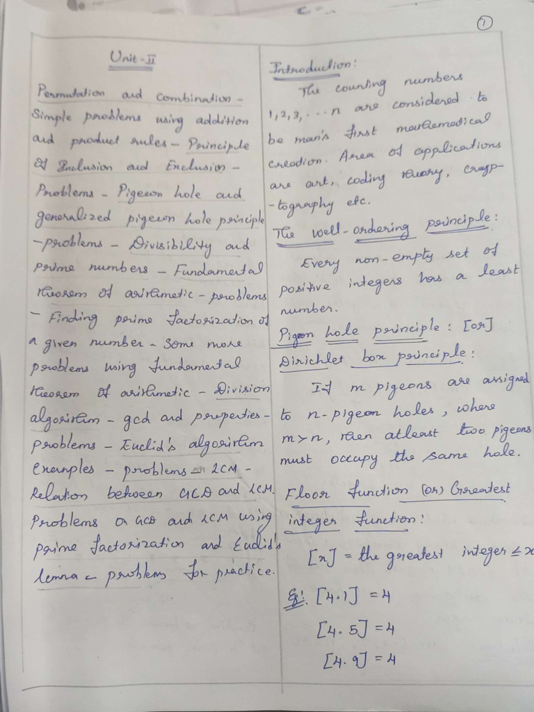 Maths Unit 2 | PDF