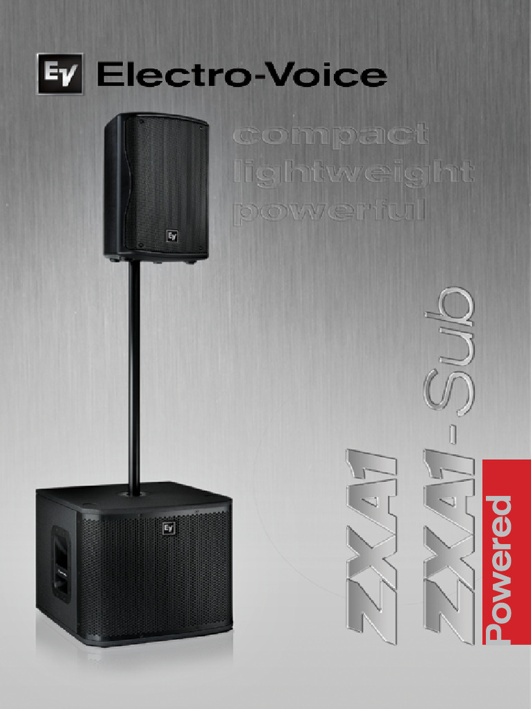 ZXA1 ZXA1sub-Gatefold Web | PDF | Loudspeaker | Sound Production Technology