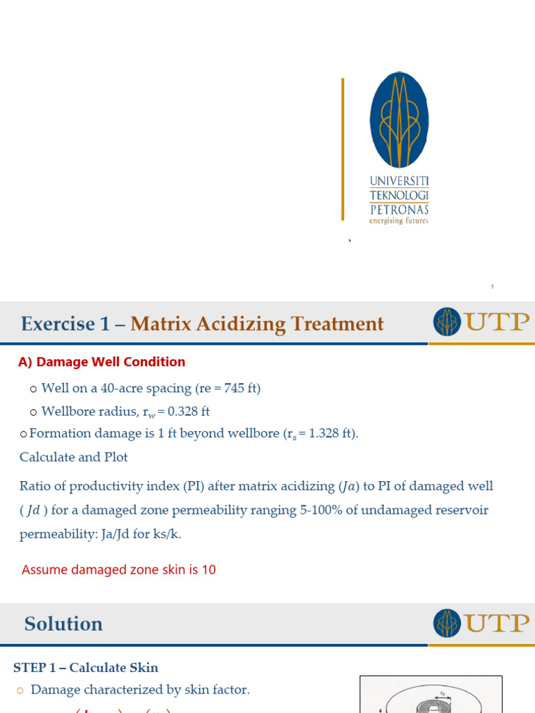 Matrix Acidizing Treatment Analysis | PDF | Porosity | Pi