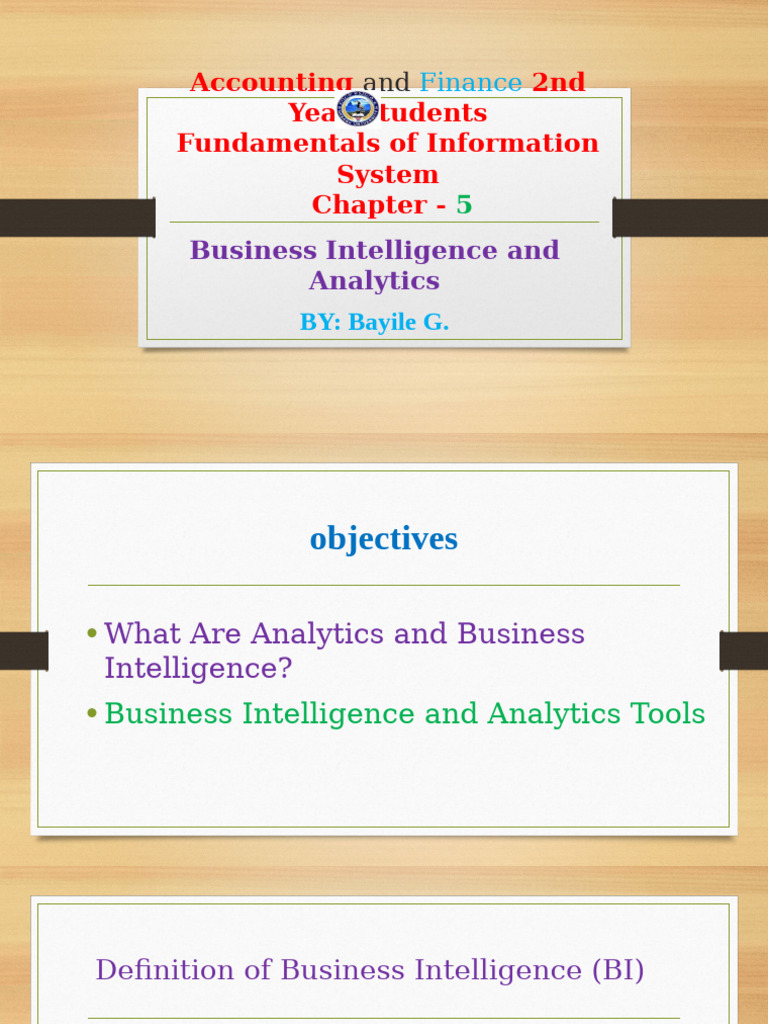Business Intelligence & Analytics Overview | PDF | Analytics | Business ...