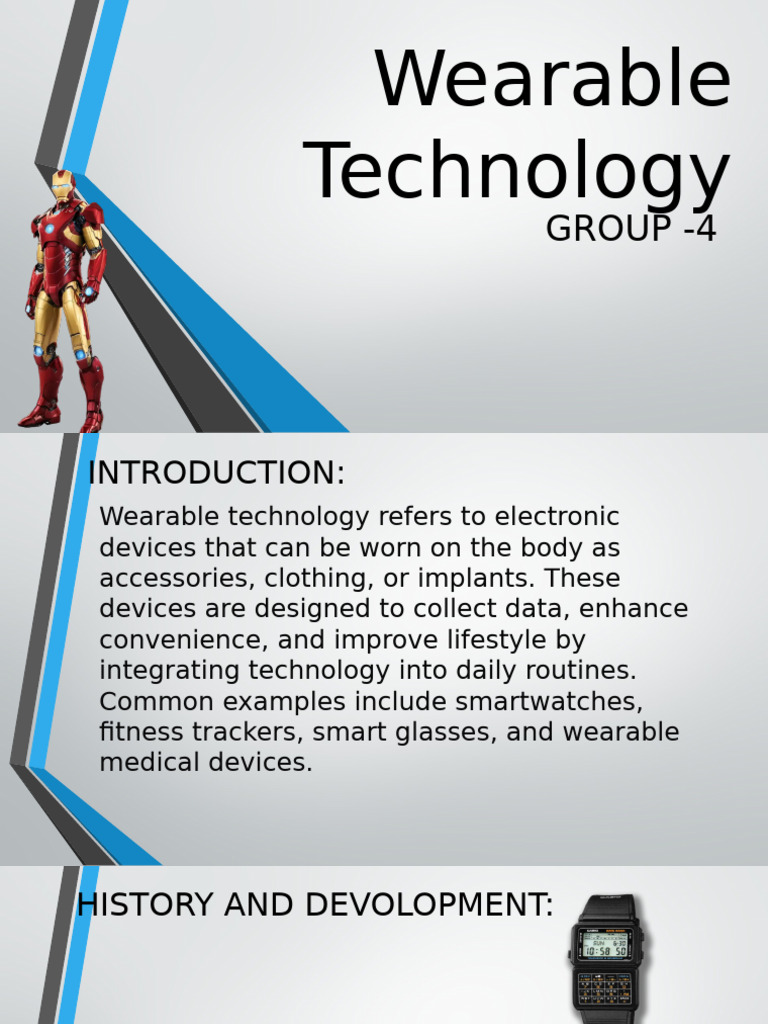 Overview of Wearable Technology Trends | PDF | Wearable Technology ...