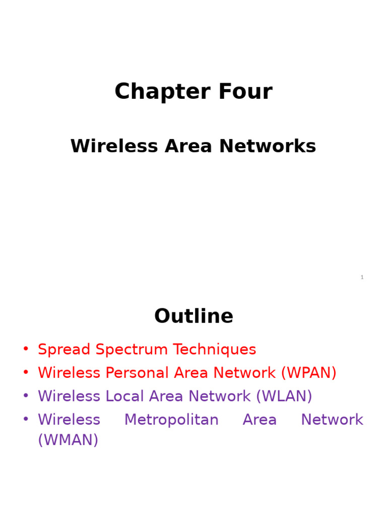 Wireless Area Networks Overview | PDF | Ieee 802.11 | Wireless Lan