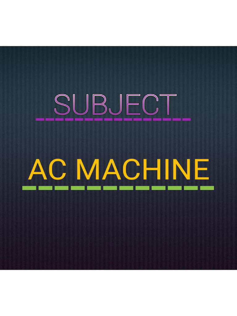 Ac Machine Practical File | PDF