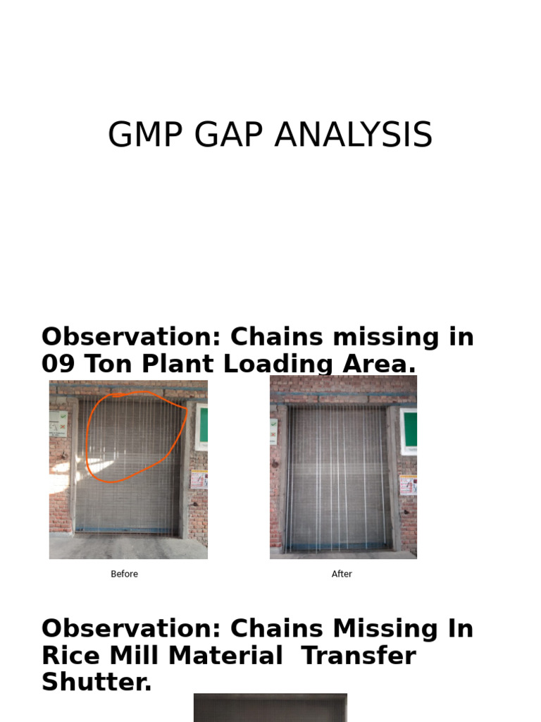 GMP Gap Analysis | PDF