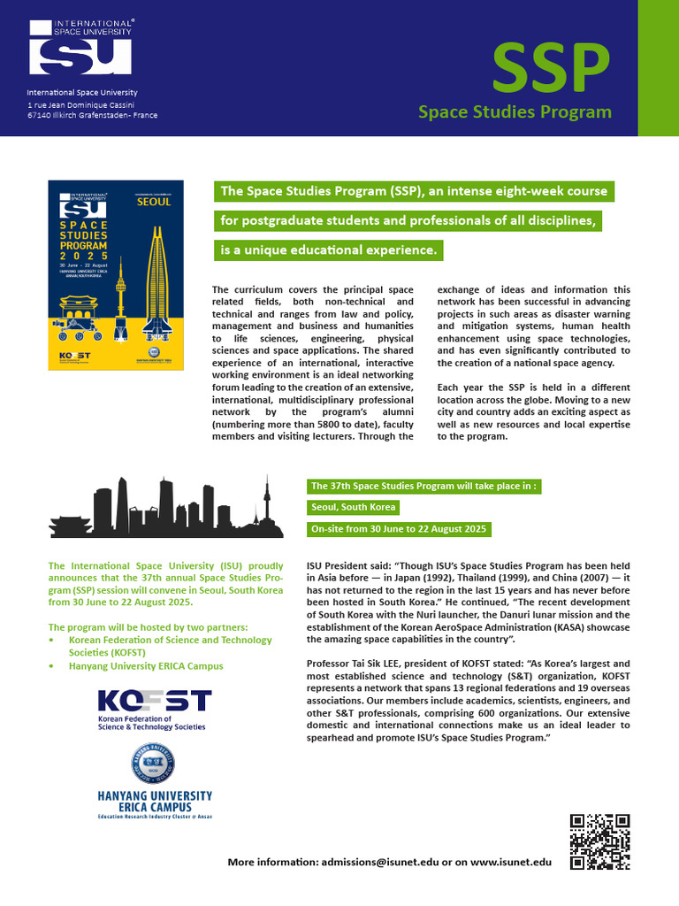 SSP25 One Pager | PDF