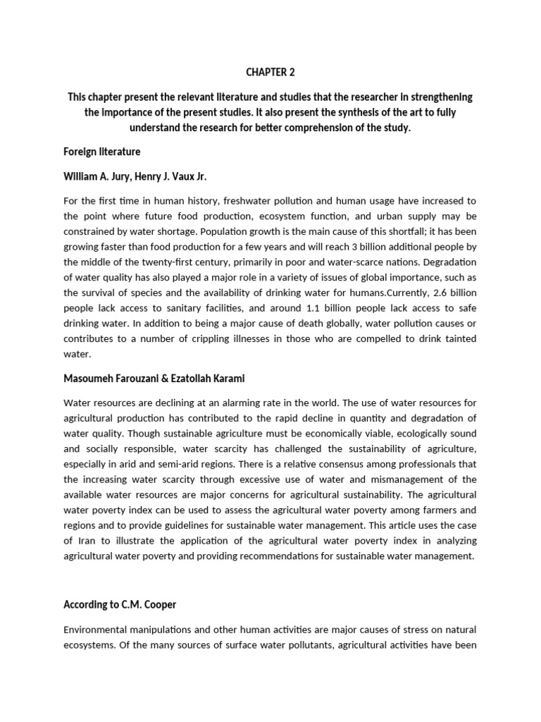 Water Scarcity and Agricultural Impact | PDF | Agriculture | Water Scarcity