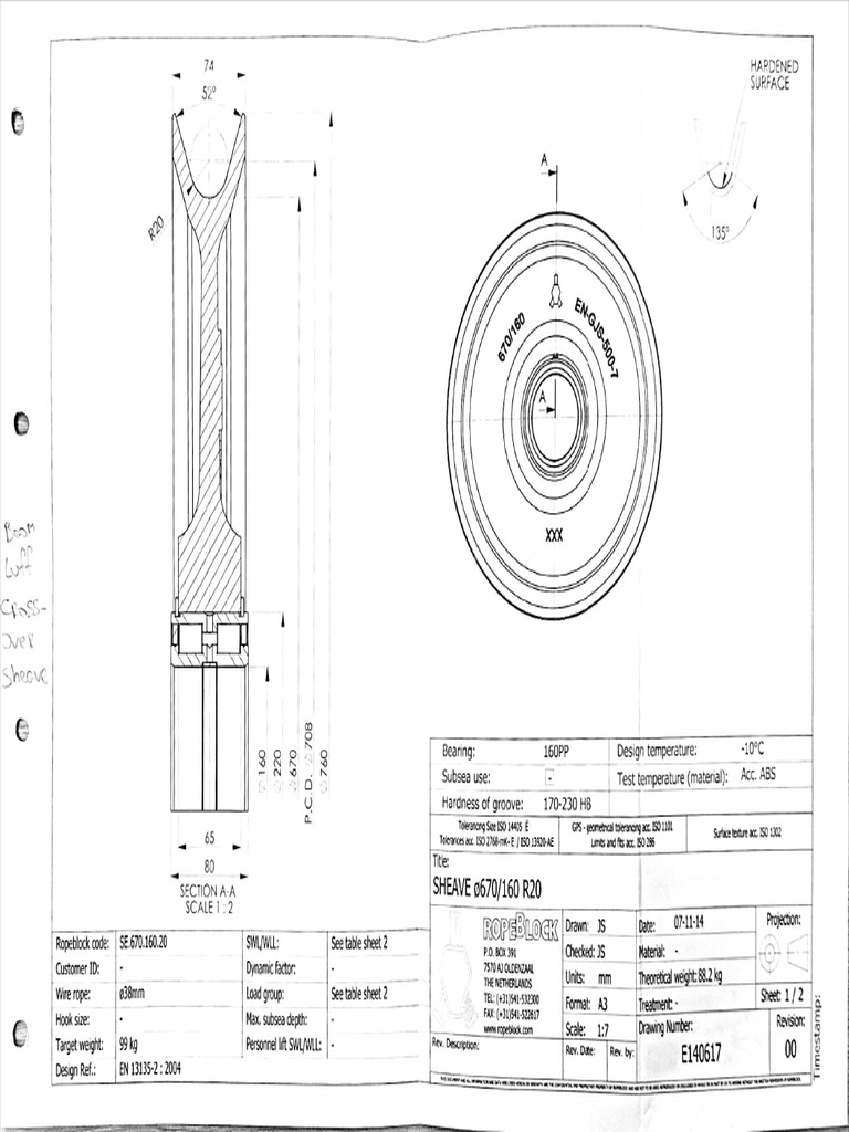 RFQ Luffing Sheave + Pin - Details | PDF | Materials Science | Physical ...