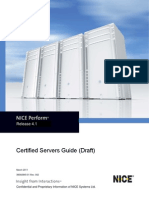 Certified Servers Guide for NICE Perform Release 4.1