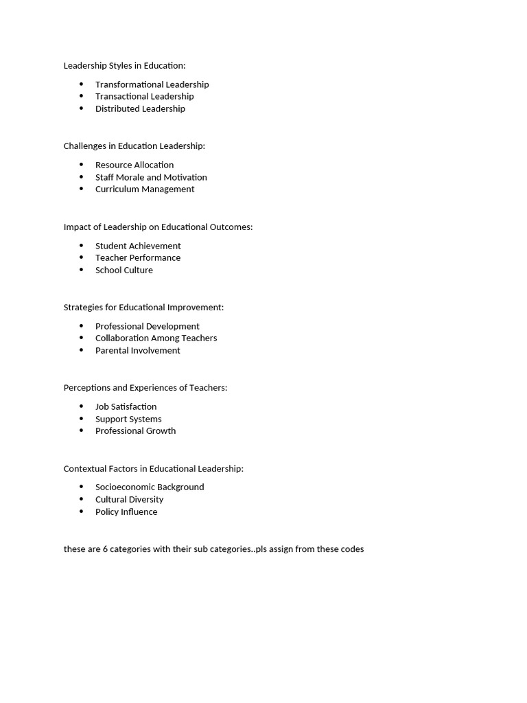 Leadership Styles in Education | PDF