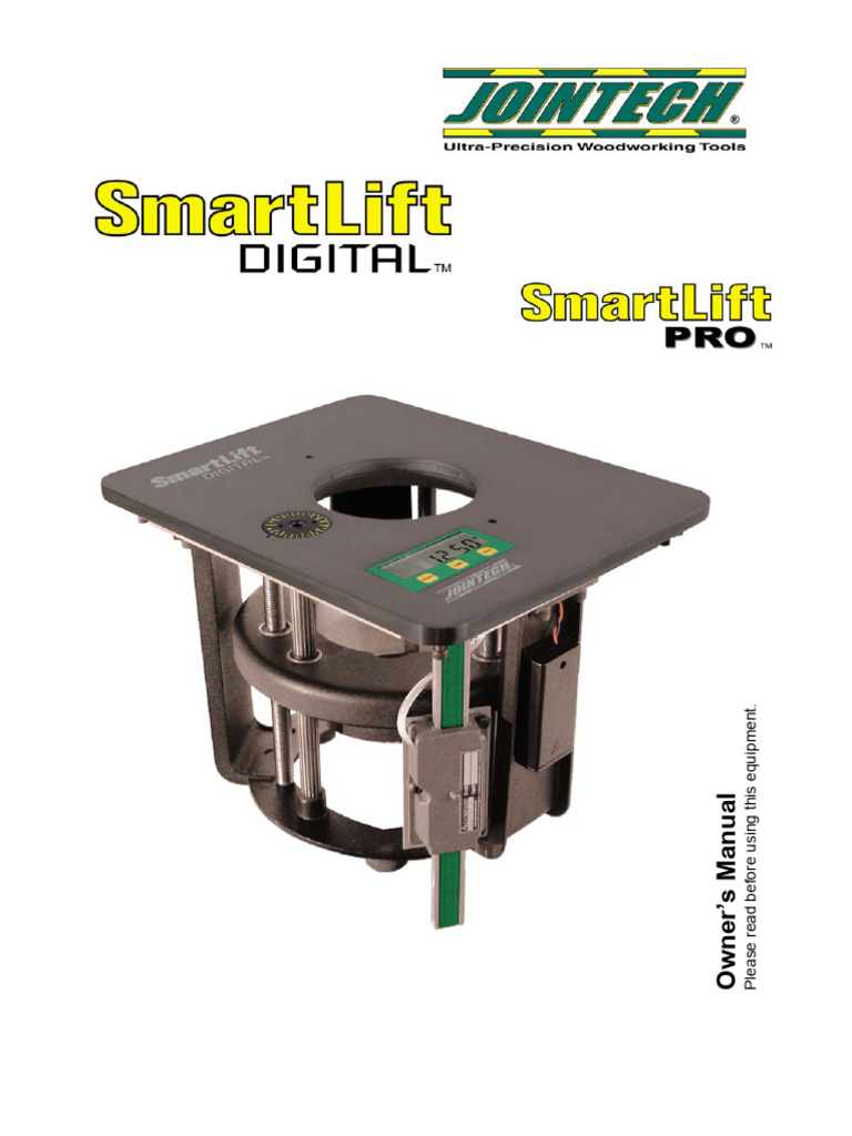 SmartLift Router Setup and Safety Guide | PDF | Screw | Damages