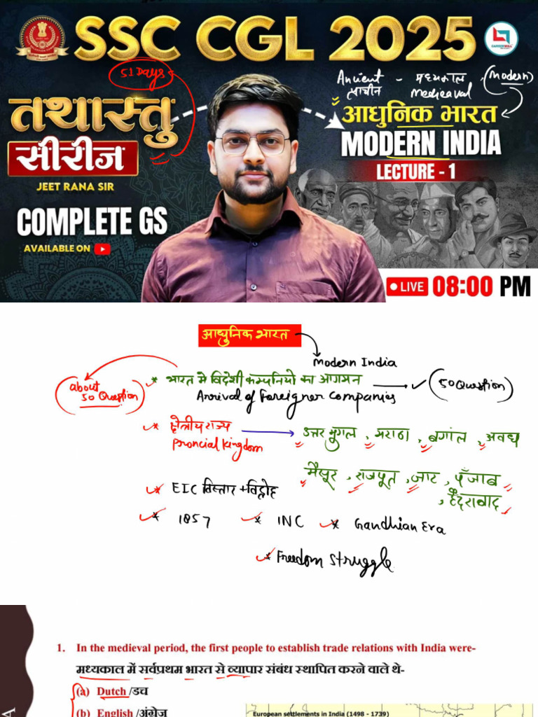 Modern History 1 Tathastu Jeet Rana GS Compressed | PDF