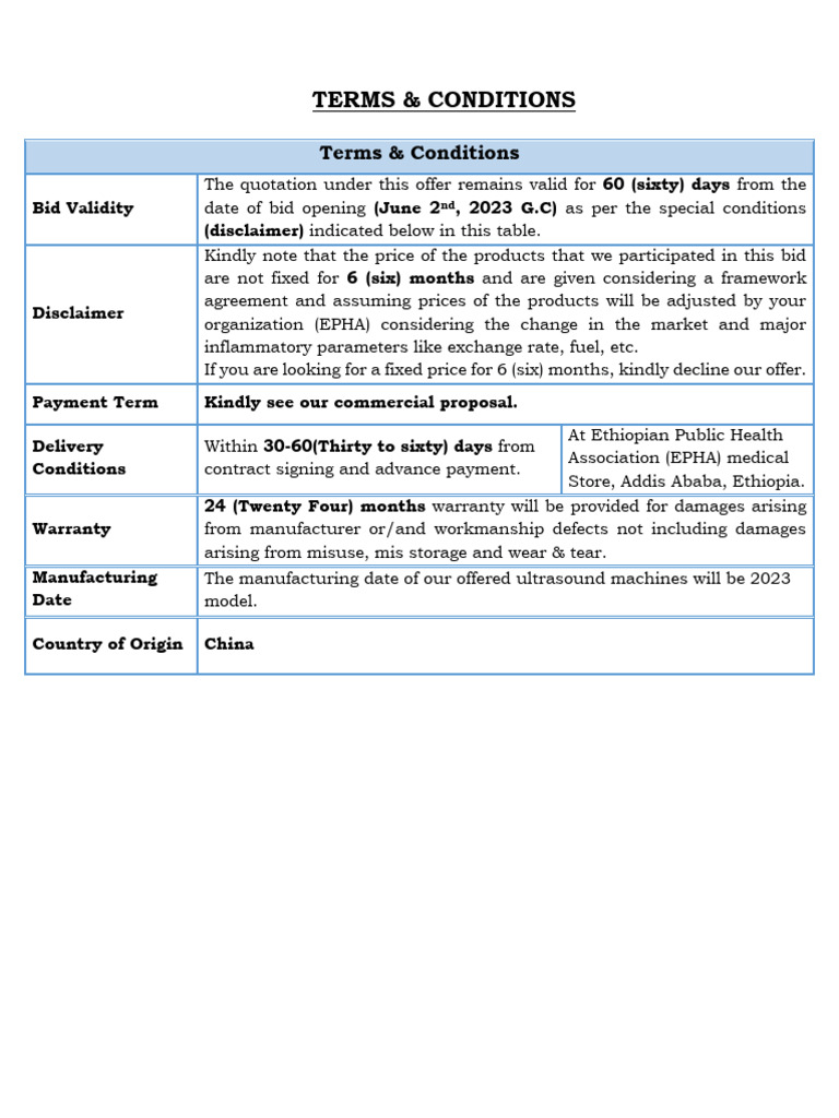 8.1 Terms & Conditions | PDF