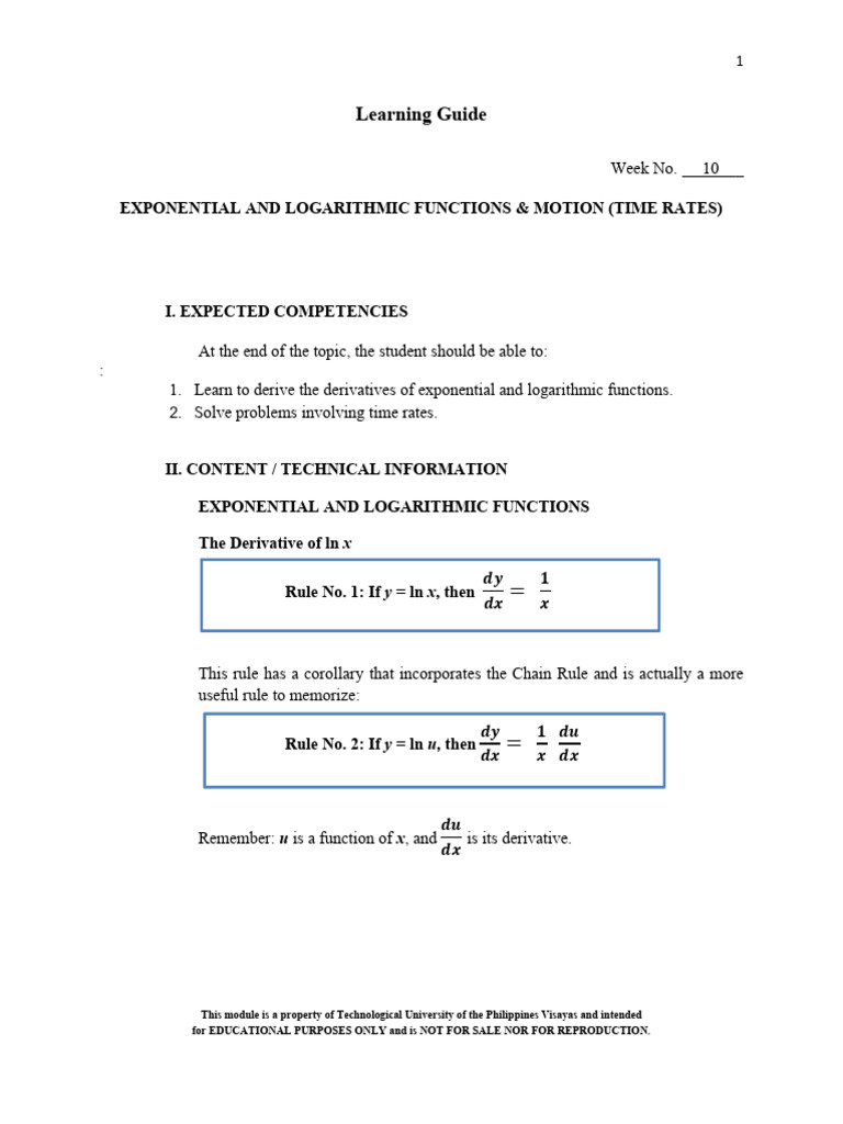 Content Weeks 10 13 Math 4 Diff Cal 4 033819 | PDF | Equations | Circle