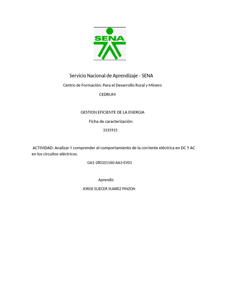 Servicio Nacional de Aprendizaje Del Sena NC y Cs | PDF