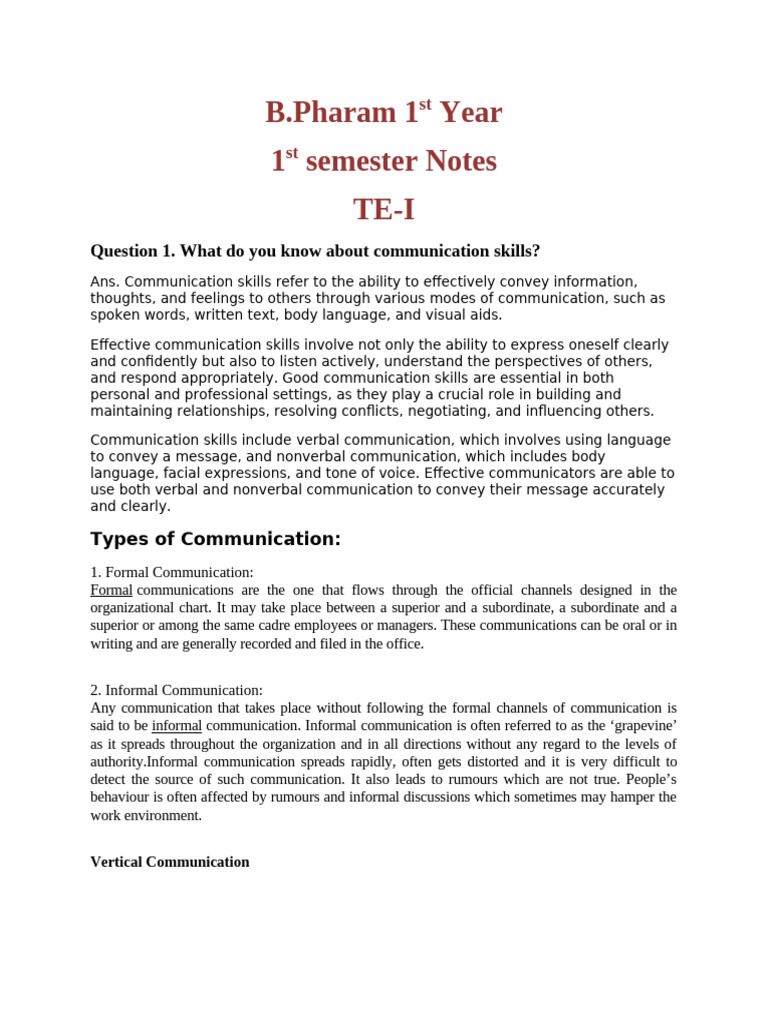 Communication Skills and Barriers Explained | PDF | Communication ...