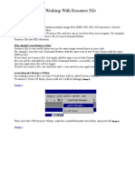 Working With Resource File