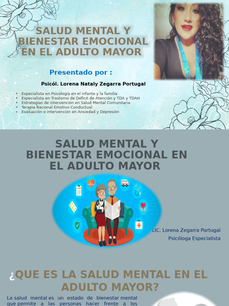 Salud Mental y Bienestar en Adultos Mayores | PDF | Salud mental ...