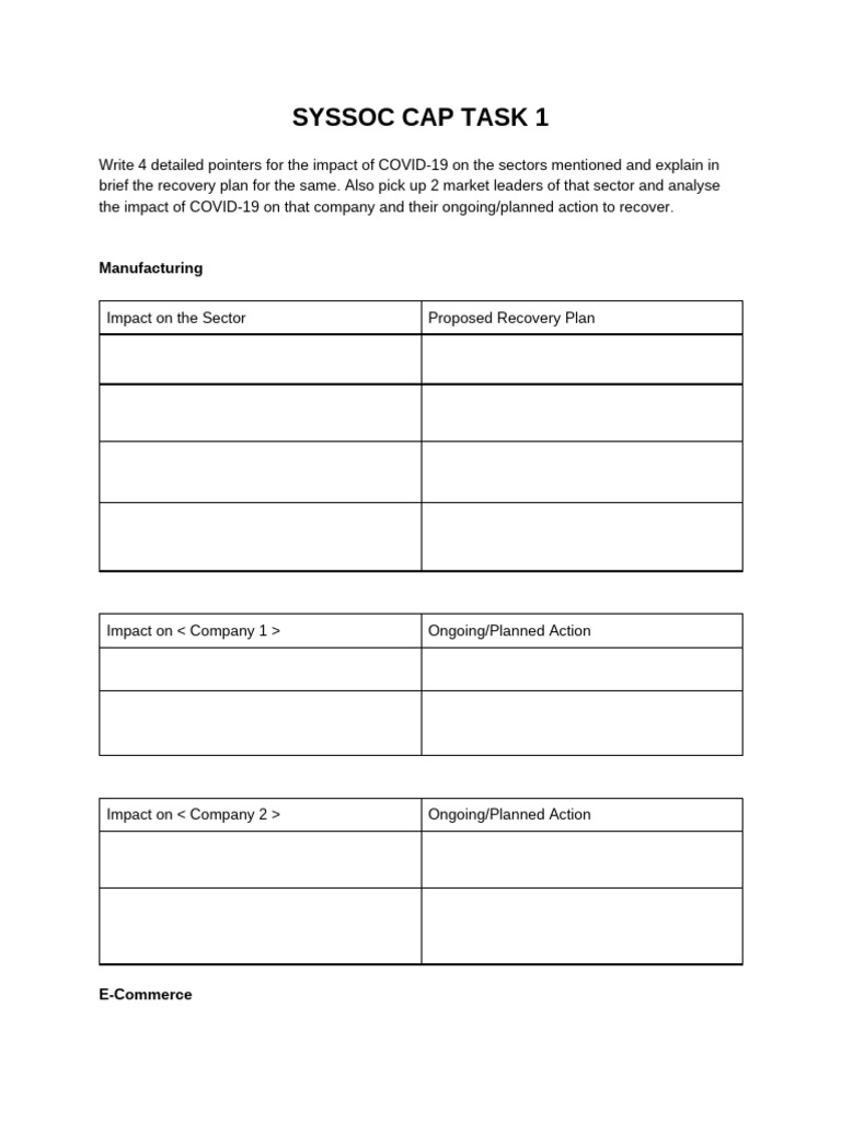 Syssoc CAP Task 1 | PDF