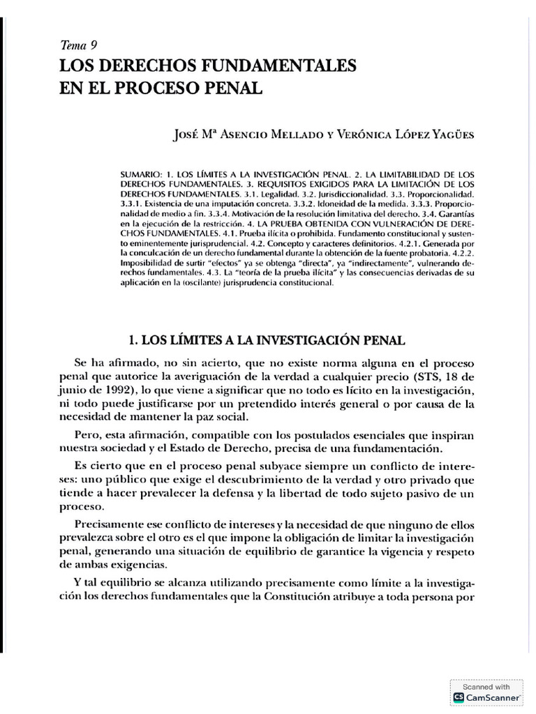 Tema 4 Derecho Procesal Penal | PDF