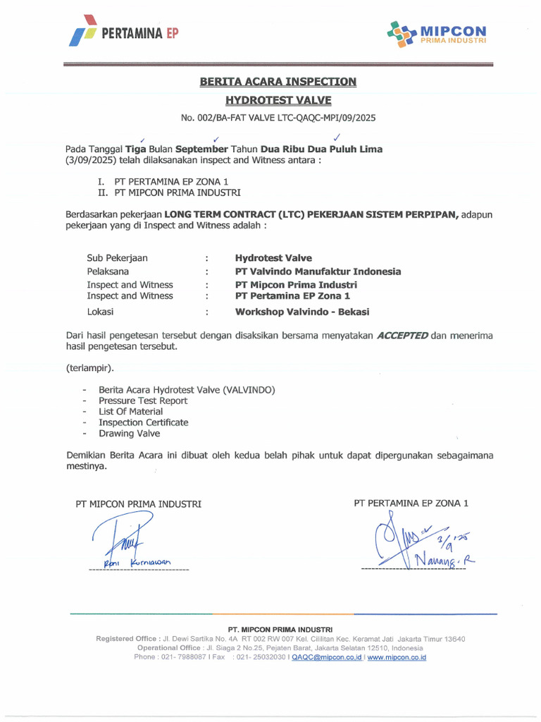 BA Inspection Valve RNT DZ-51 | PDF