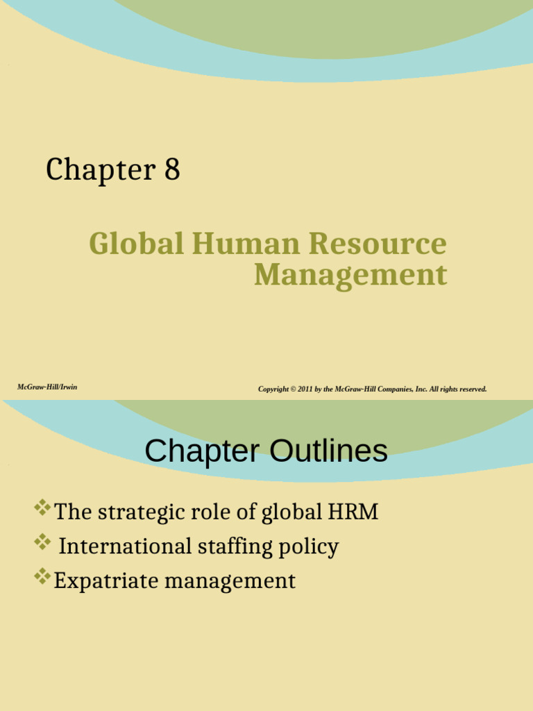 Global HRM Strategies and Expatriate Management | PDF | Human Resource ...