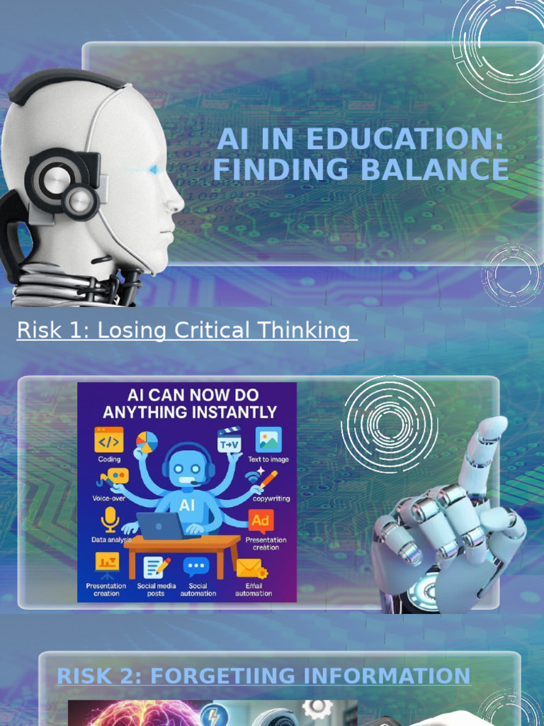 Ai in Education: Finding Balance | PDF