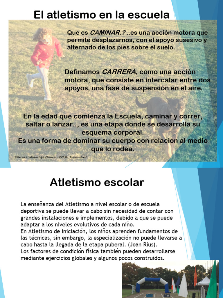 El Atletismo en La Escuela | PDF | Deporte del atletismo