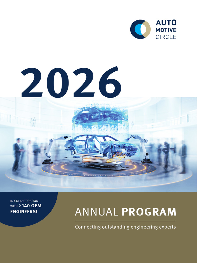 Automotive Circle - Annual Program 2026 PDF | PDF