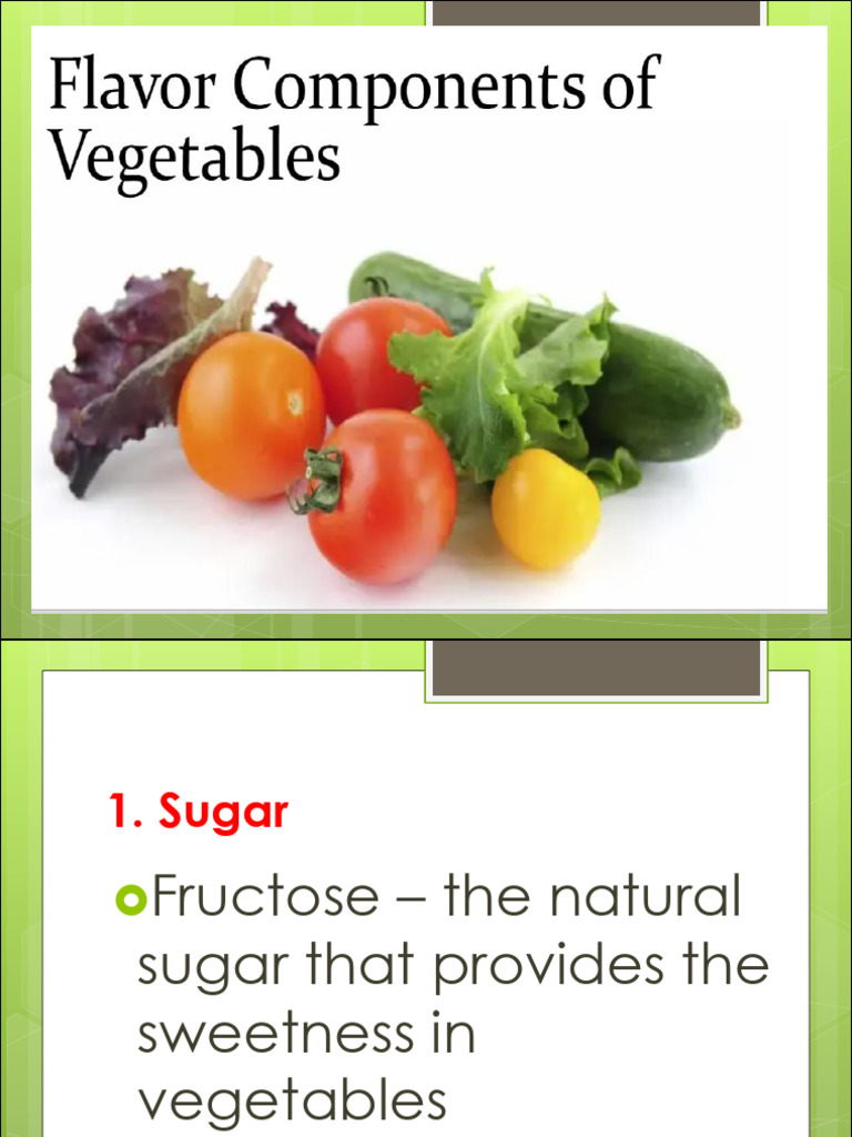 Nutritional Components of Fresh Vegetables | PDF